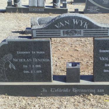 WYK Nicholas Hendrik 1906-1974 &amp; Violet Winnie 1908-1992