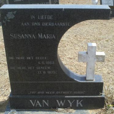 WYK Susanna Maria, van 1963-1975