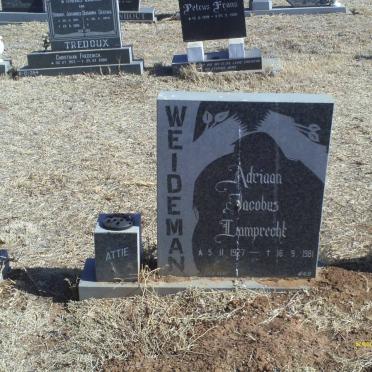 WEIDEMAN Adriaan Jacobus Lamprecht 1927-1981