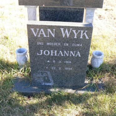 WYK Johanna, van 1914-1994