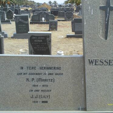 WESSELS K.P. 1914-1975 &amp; J.J. 1919-
