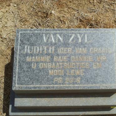 ZYL Judith, van nee VAN GRAAN