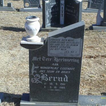 ? Bernd 1961-1985