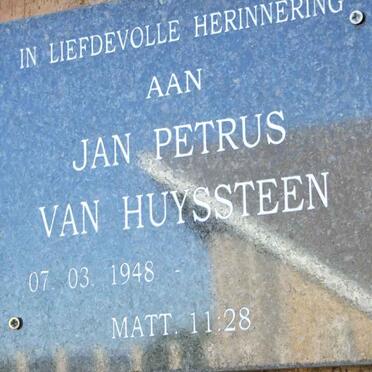 HUYSSTEEN Jan Petrus, van 1948-