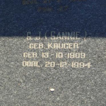 VENTER J.G.F.P. 1908-1958 &amp; S.J. KRUGER 1909-1994