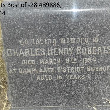 ROBERTS Charles Henry -1894