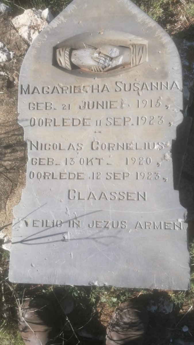 CLAASSEN Magarietha Susanna 1915-1923 :: CLAASSEN Nicolas Cornelius 1920-1923