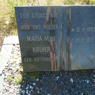 KOLVER Maria M.J. nee ESTERHUYZEN 1885-1972
