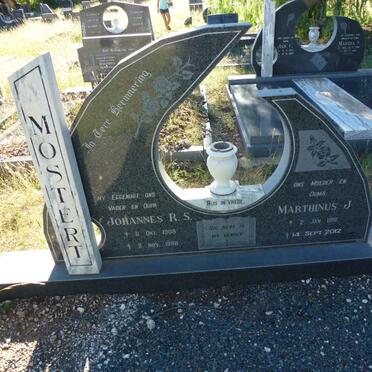 MOSTERT Johannes R.S. 1908-1988 &amp; Marthinus J. 1918-2012