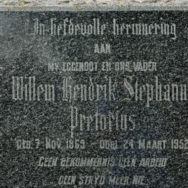 PRETORIUS Willem Hendrik Stephanus 1869-1952