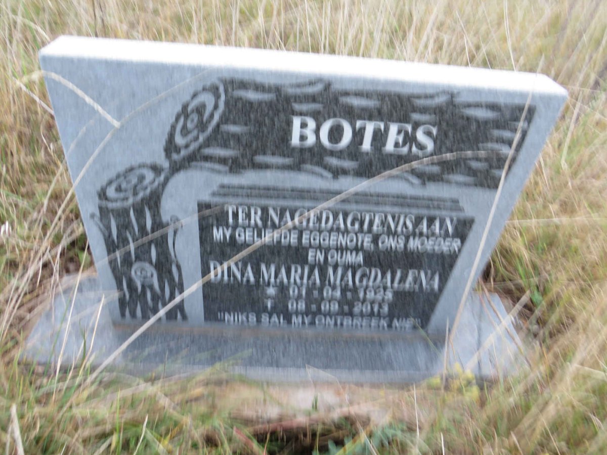 BOTES Dina Maria Magdalena 1925-2013