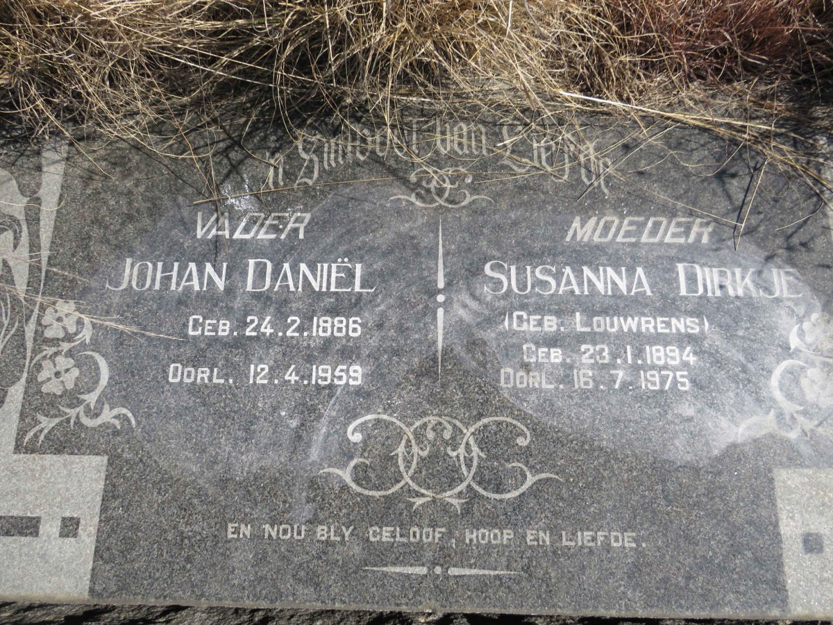 CLAASSEN Johan Daniel 1886-1959 &amp; Susanna Dirkje LOUWRENS 1894-1975 _2