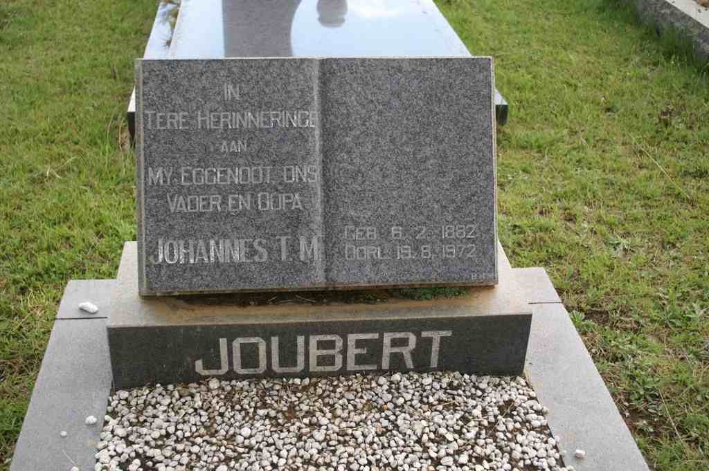 JOUBERT Johannes T.M. 1882-1972