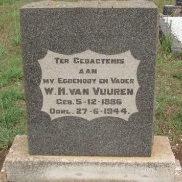 VUUREN W.H., van 1886-1944