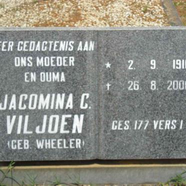 VILJOEN Jacomina C. nee WHEELER 1910-2000