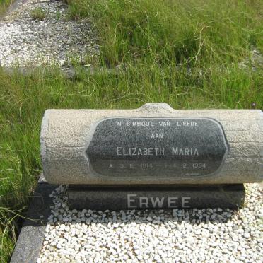 ERWEE Elizabeth Maria 1914-1994