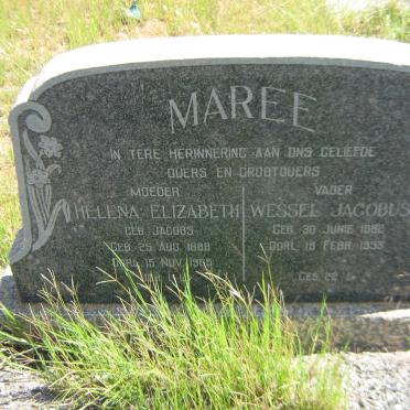 MAREE Wessel Jacobus 1882-1953 &amp; Helena Elizabeth JACOBS 1888-1965