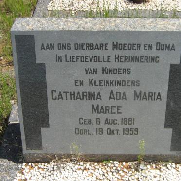 MAREE Catharina Ada Maria 1881-1959