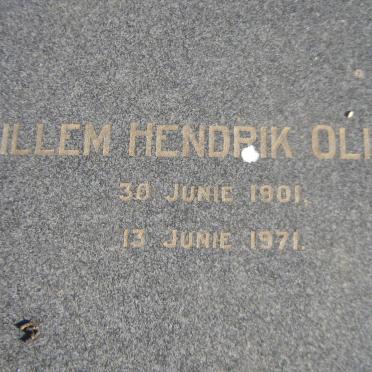 OLIVIER Willem Hendrik 1901-1971