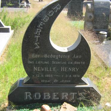 ROBERTS Neville Henry 1965-1974