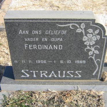 STRAUSS Ferdinand 1906-1989