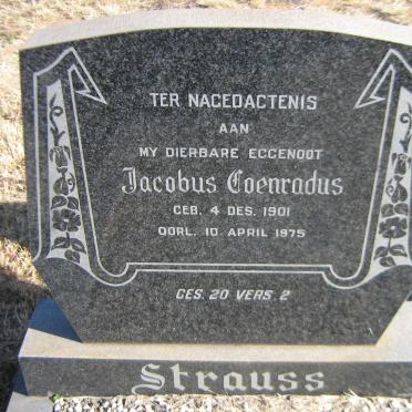 STRAUSS Jacobus Coenradus 1901-1975