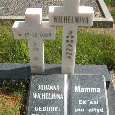 ? Johanna Wilhelmina nee ERASMUS 1928-2013