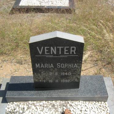 VENTER Maria Sophia 1940-1992