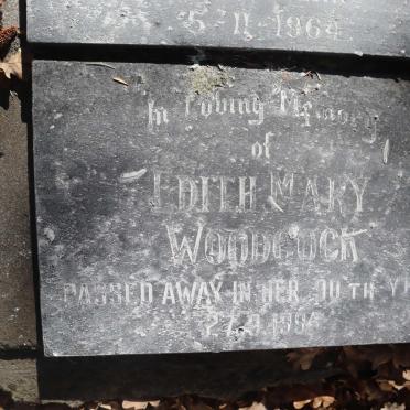 WOODCOCK Edith Mary -1994
