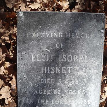 HISKETT Elsie Isobel -1988