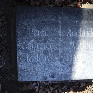 HASKINS Peter Clarence 1922-1999 & Adelaide Marion 