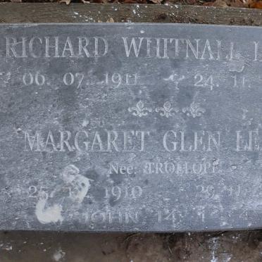 LEACH Richard Wihtnall 1911-1980 & Margaret Glen TROLLOPE 1910-2014