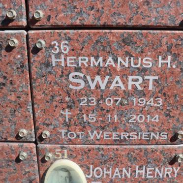 SWART Hermanus H. 1943-2014