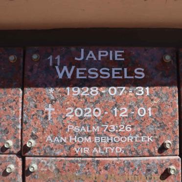 WESSELS Japie 1928-2020
