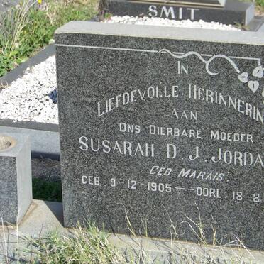 JORDAAN Susarah D.J. nee MARAIS 1905-1976