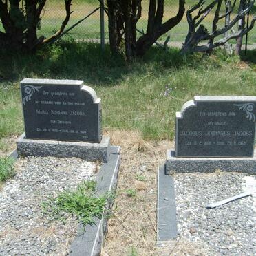 JACOBS Jacobus Johannes 1868-1963 &amp; Maria Susanna EBERSOHN 1869-1954