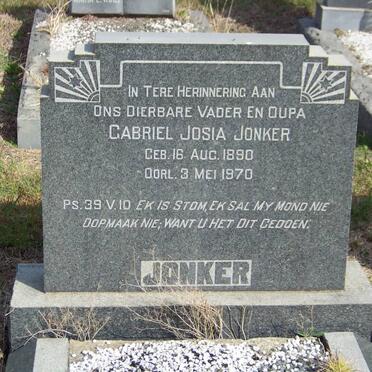 JONKER Gabriel Josia 1890-1970