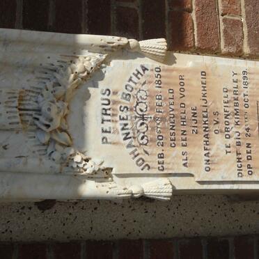 BOTHA Petrus Johannes 1850-1899