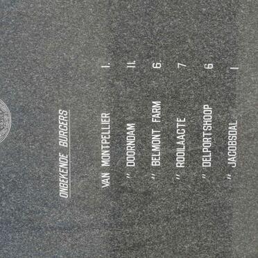 15. Onbekende burgers / Unknown burghers