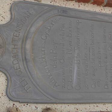 REY Adriaan Johanes Gysbertus, de la 1880-1899