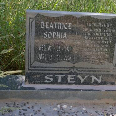 STEYN Beatrice Sophia 1921-2006