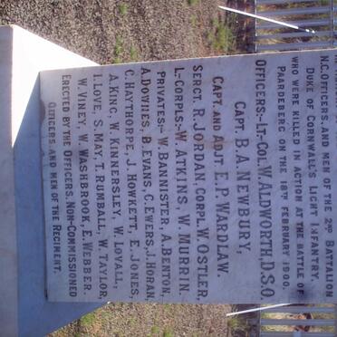 4. Monument of unmentioned officers and N.C. Officers 