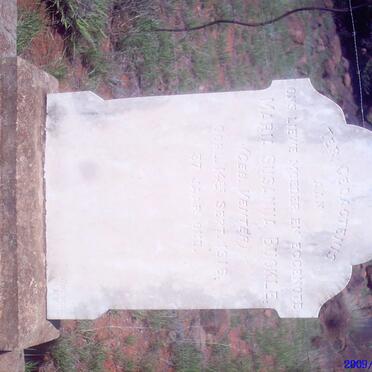 BUCKLE Maria Susanna nee VENTER -1916