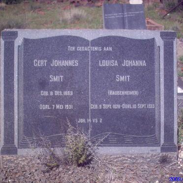 SMIT Gert Johannes 1863-1931 &amp; Louis Johanna RAUBENHEIMER 1878-1933