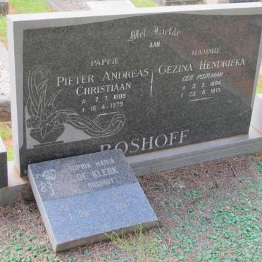 BOSHOFF :: POOLMAN  :: DE KLERK