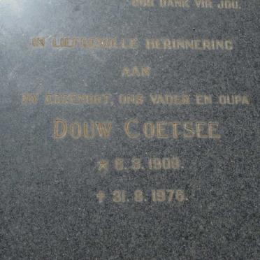 COETSEE Douw 1909-1976