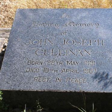 CULLINAN John Joseph 1891-1967