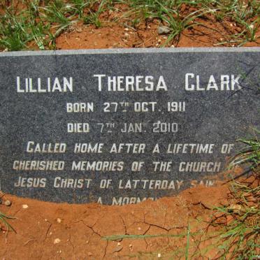 CLARK Lilian Theresa 1911-2010