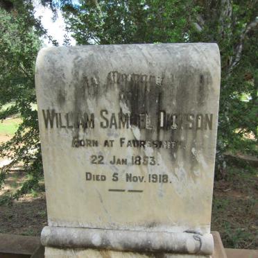 DICKSON William Samuel 1853-1918