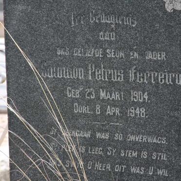 FERREIRA Salomon Petrus 1904-1948